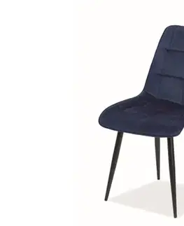 KIK jedálenská stolička, modrá