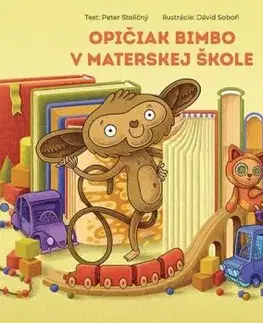 Opičiak Bimbo v materskej škole - leporelo - Peter Stoličný
