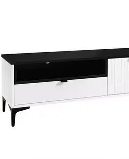 TV Stolík Fabio 1D1S doska čierna