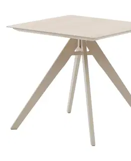 Hliníkový stolík SORELLA 75x75 cm (ivory)