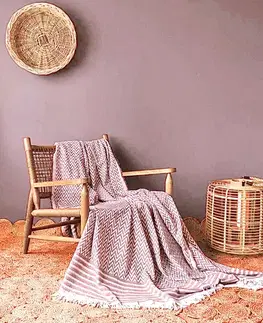 Tkaná bavlnená deka exclusive Lara Hnedá 150x200cm TiaHome