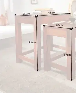 Odkladací stolík 3 ks APIS Dekorhome
