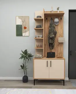 Predsieňová stena Julendor - Atlantic Pine, Beige