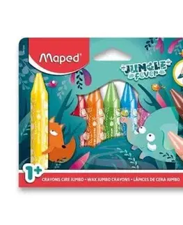 Voskovky MAPED Jungle Fever Jumbo 12 ks
