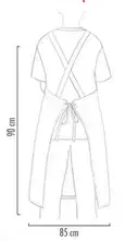 EGOCHEF Kuchárska zástera EGOchef ku krku s vreckom - Sivá 85x90 cm