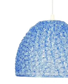 Závesná stropná lampa Canaria e27 modrá