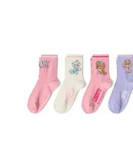 Detské ponožky, 5 párov »Paw Patrol«, ružové