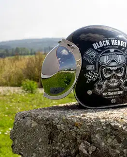 W-TEC Přídavné hledí k helmě Kustom a V541 dýmové