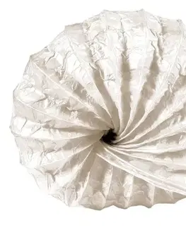 Papierová stolová lampa, nočná biela 40W Slimák