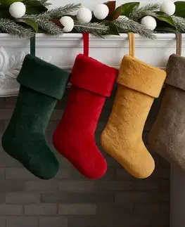 Christmas Stocking Pelush - Mustard