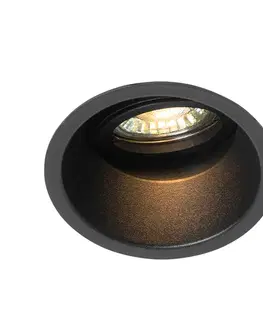 Inteligentné zapustené bodové svetlo čierne nastaviteľné vrátane Wifi GU10 - Alloy