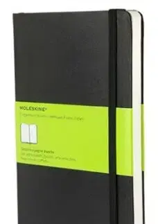 Zápisník MOLESKINE tvrdý čistý čierny L