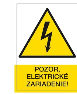 Pozor elektrické zariadenie