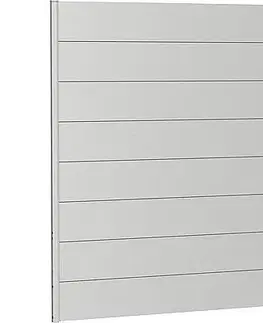 Biohort Zástena na ochranu súkromia BIOHORT - výška 182 cm (strieborná metalíza) 96 × 182 × 4,4 cm