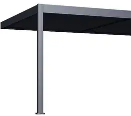 DEOKORK Záhradná hliníková pergola do steny 8x4 m (antracit)