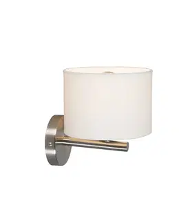 Moderná nástenná lampa biela okrúhla - VT 1