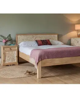 Posteľ Sita 180x200 indický masív mango