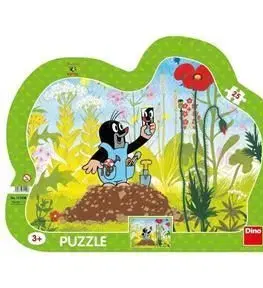 Puzzle Krtko a nohavičky 25 kontúra Dino