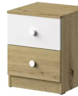 Nočný stolík Nero 09 Biely Mat