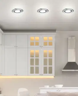 Strieborné LED stropné svietidlo 6500K SSP-30