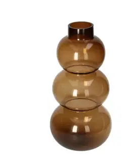 Dekoria Váza Bubble 37cm brown, 18 x 18 x 37 cm