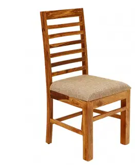 Stolička čalúnená Rami indický masív palisander