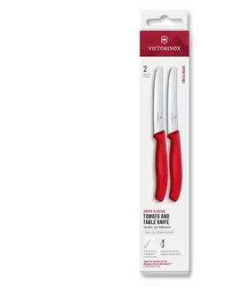 Victorinox - Sada kuchynských nožov na zeleninu SWISS CLASSIC 11 cm 2 ks červená 6.7831.2C1