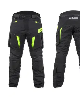 W-TEC Aircross kalhoty čierna-fluo žltá - 3XL