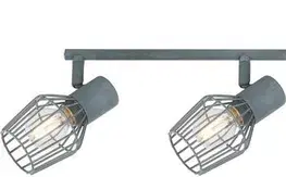 Nástenná stropná svietiaca páska 4X40W E14 sivá VIKING