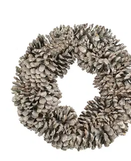 Dekoria Veniec Winter Cone ⌀30cm natural, 30 x 8 cm