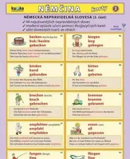 Němčina karty 2 - nepravidelná slovesa - Podhajská Eva PhDr.