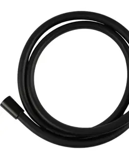 Kinekus Hadica sprchová PVC, matná čierna 150cm