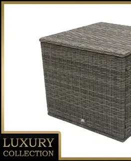 DEOKORK Box na podušky 90 x 90 cm BORNEO LUXURY (sivá)