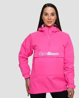 GymBeam Dámska bunda Rain Smock Fuchsia  XLXL