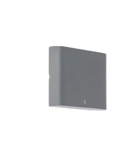 Nástenná lampa antracit 11,5 cm vrátane LED IP65 - Batt