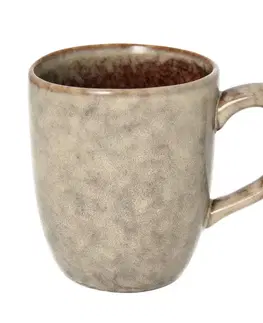 Dekoria Hrnček Sorani 350ml dark beige, 13 x 9 x 10 cm