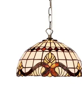 Závesná lampa Marsala 30 Patina 1X60 E27 Tienidlo z farebného skla