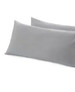 Džersejové obliečky na vankúš, 2 ks, sivé
