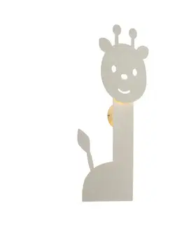 Detské nástenné svietidlo béžové vrátane LED 3-stupňové stmievateľné - Gigi the Giraffe