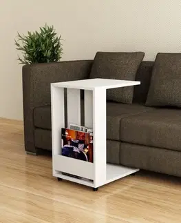 Príručný stolík / Odkladací stolík Edi - White