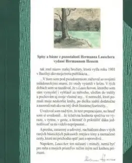Hermann Lauscher - Spisy a básne z pozostalosti Hermanna Lauschera vydané Hermannom Hessem - Hermann Hesse