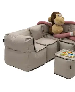 Textilná detská modulová zostava MODULTEX KIDS pre 6 osôb (cappuccino) bez náplne
