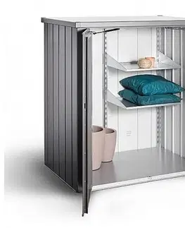 Biohort Skrinka na terasu BIOHORT Romeo M 132 x 57 x 140 cm (sivý kremeň metalíza)