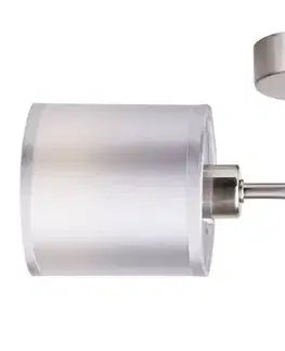Dvojitá nástenná lampa, saténovo-niklové tkané tienidlo, 2x40W, Saxofón