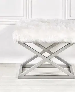 Stolička Capraz Plush White