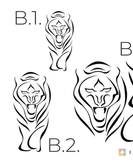 Nálepka na stenu - Tiger