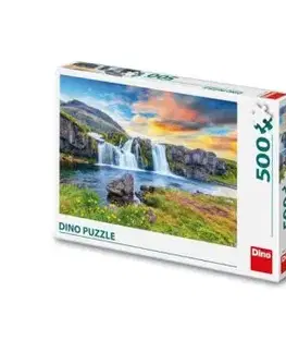 Puzzle Islandský vodopád 500 Dino FSC