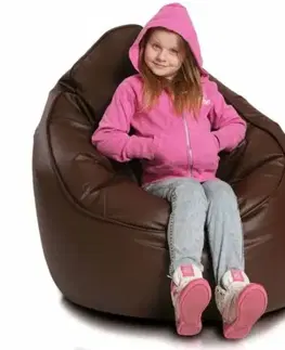 Sedací vak hruška Star ekokoža TiaHome - Žltá