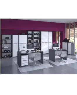 KONDELA Rioma New Typ 01 regál grafit