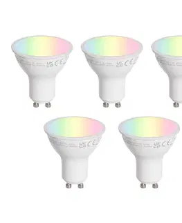 Sada 5 LED žiaroviek GU10 50 mm číra 4,7 W 400 lm 2200-2400 K